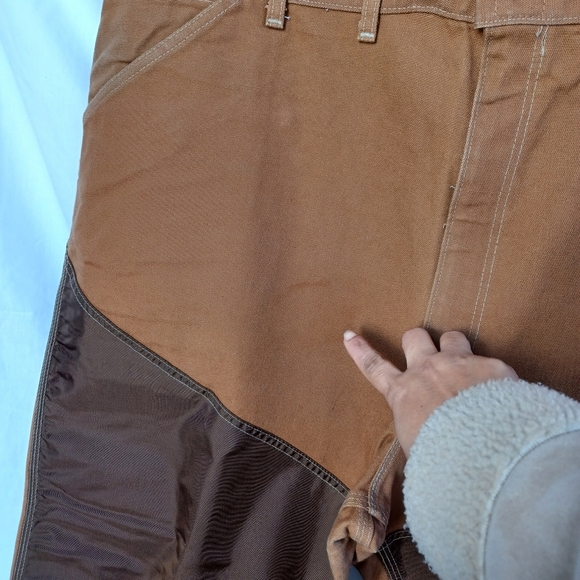 Vintage Carhartt Men's 44x34 Khaki-Brown Double Knee Pants USA Pride Crafted "89 - Picture 13 of 13
